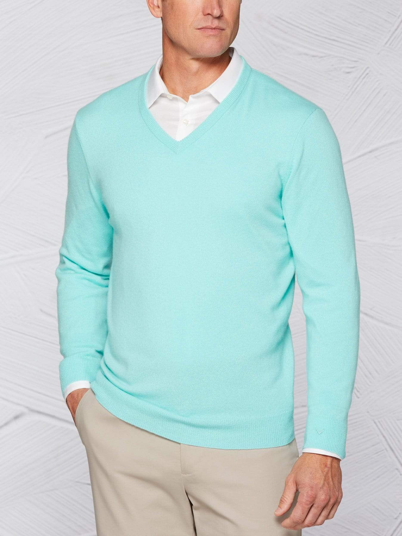 Men's Tour Authentic Cashmere V-Neck Sweater