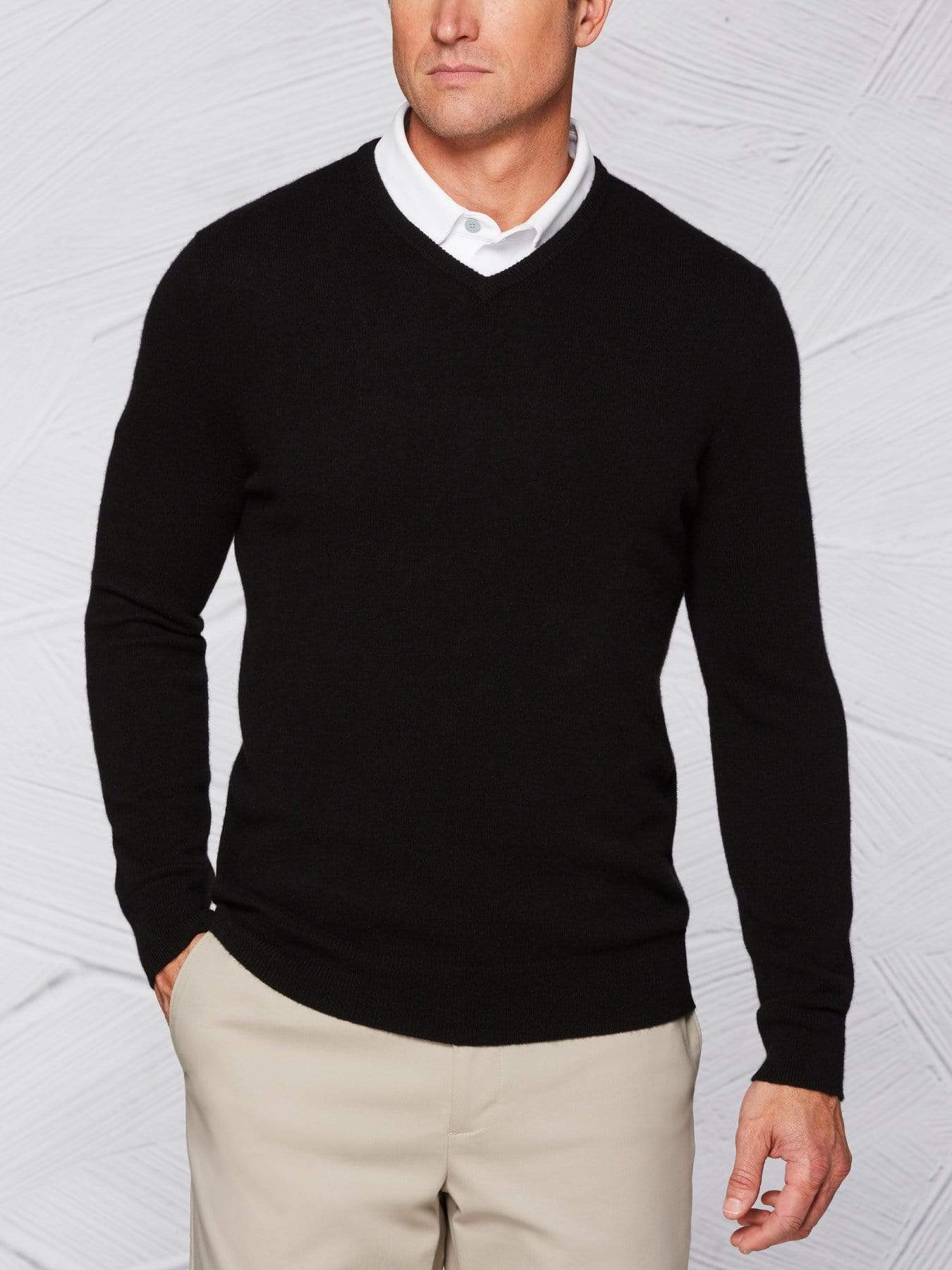 Men's Tour Authentic Cashmere V-Neck Sweater