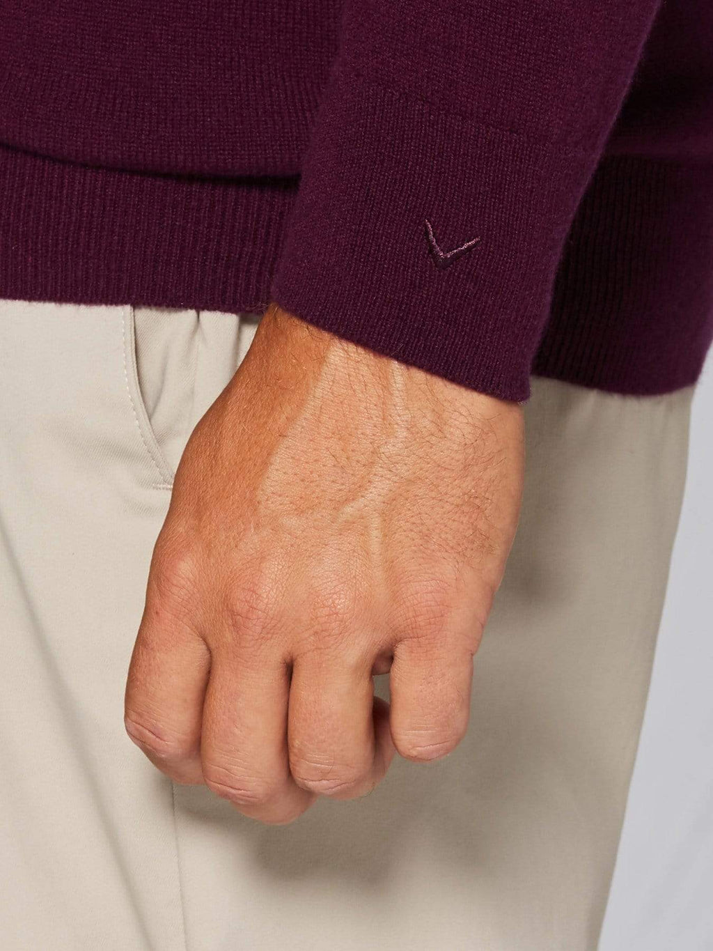 Men's Tour Authentic Cashmere V-Neck Sweater