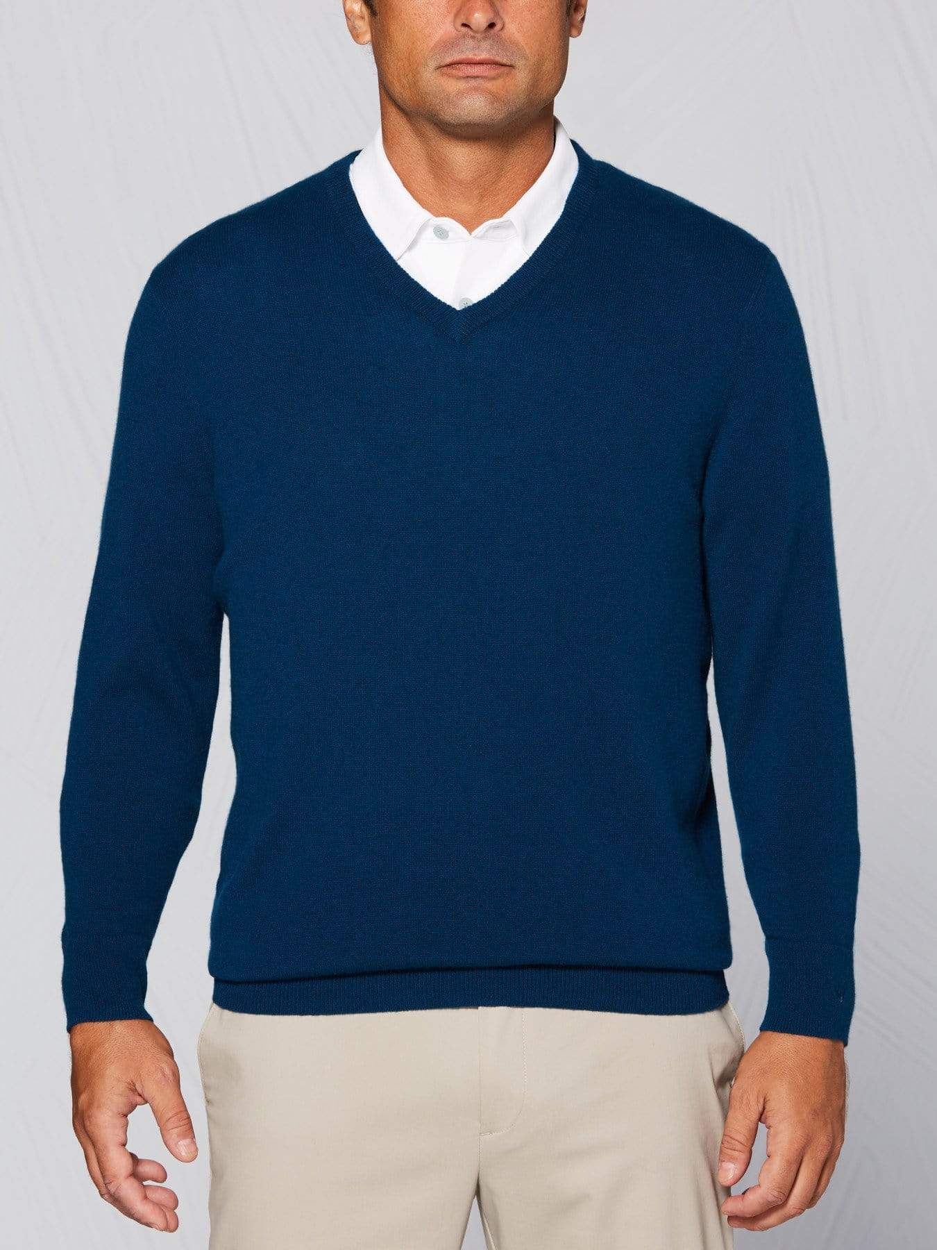 Men's Tour Authentic Cashmere V-Neck Sweater