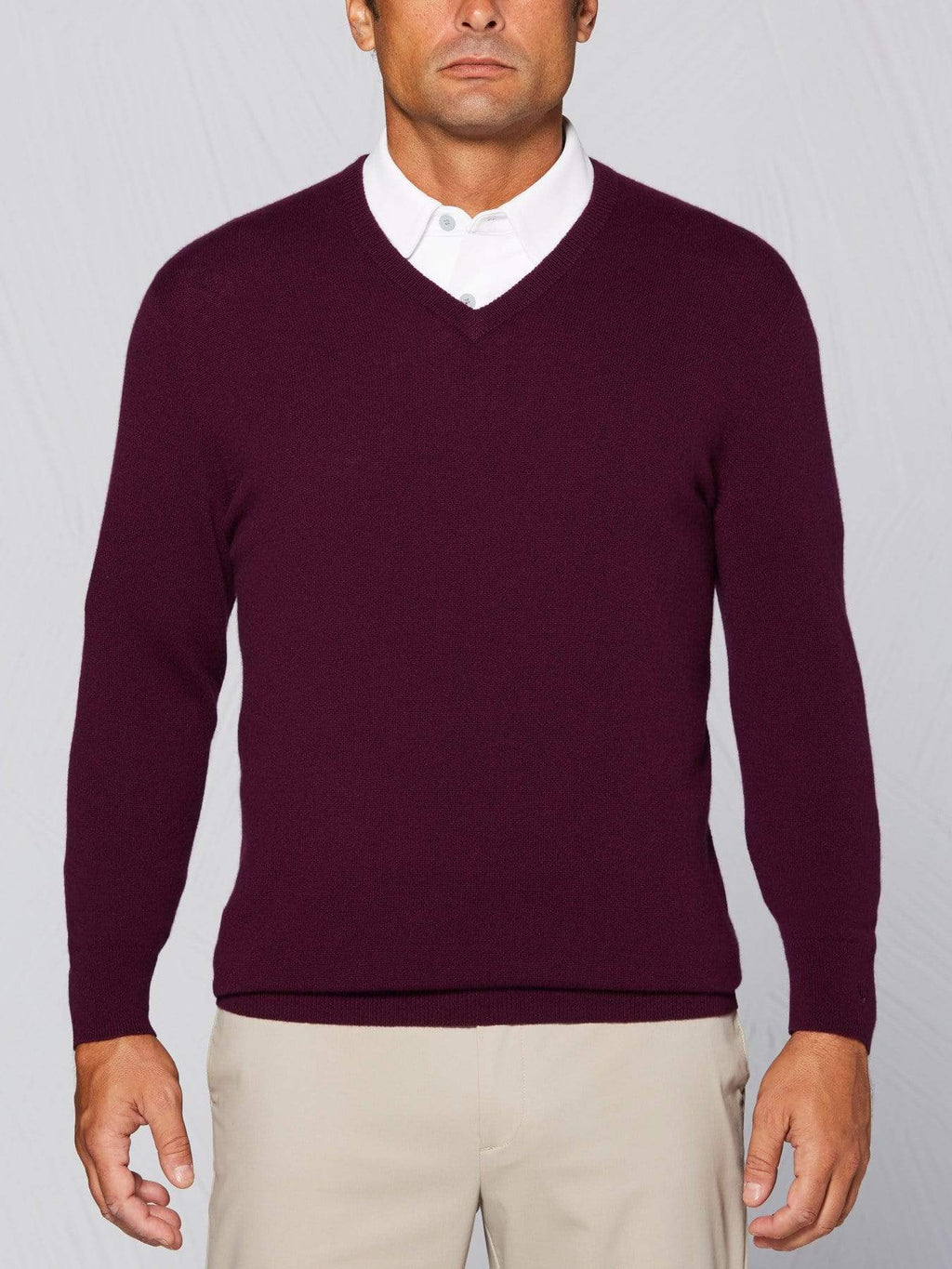 Men's Tour Authentic Cashmere V-Neck Sweater