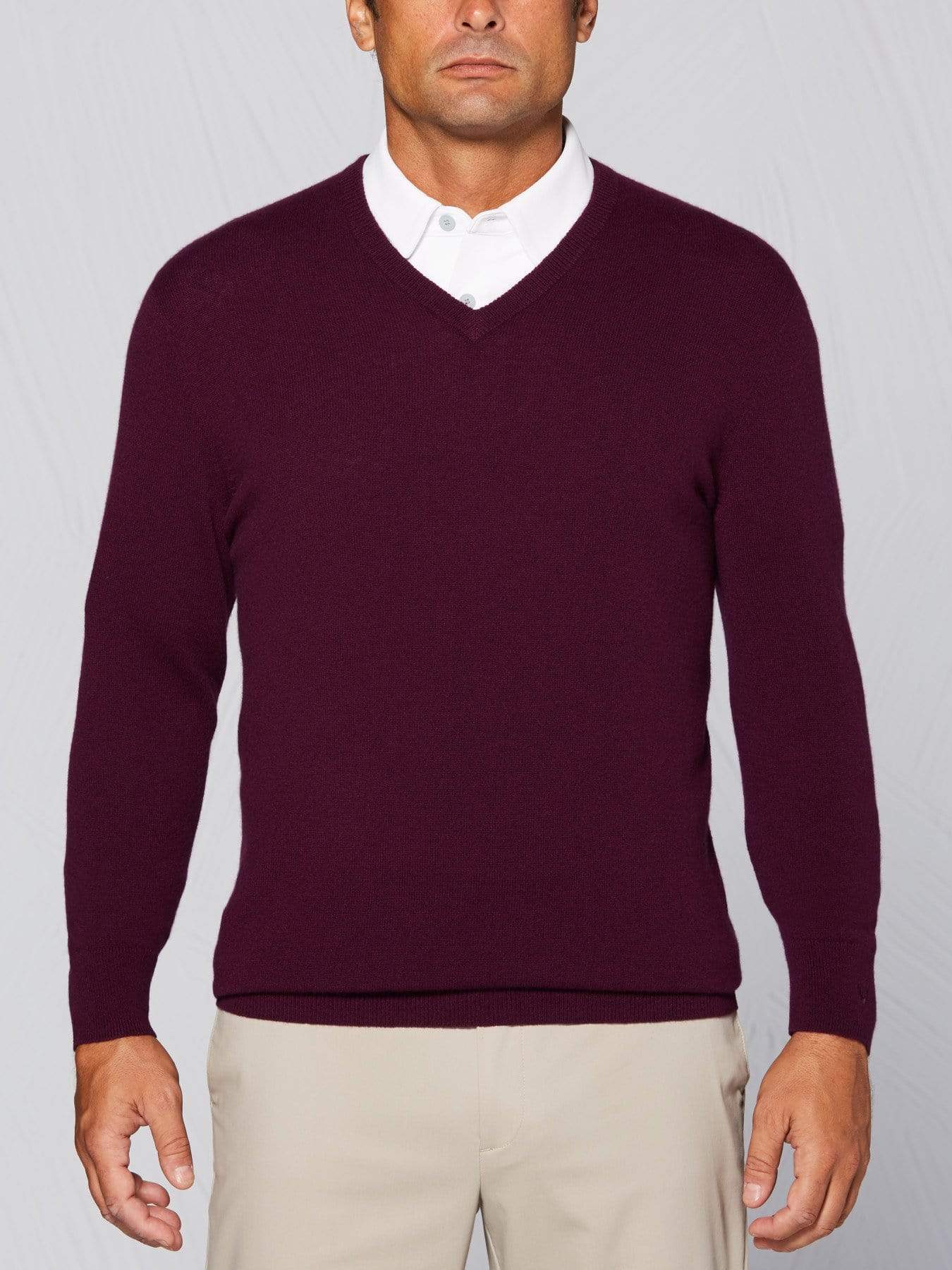 Men's Tour Authentic Cashmere V-Neck Sweater