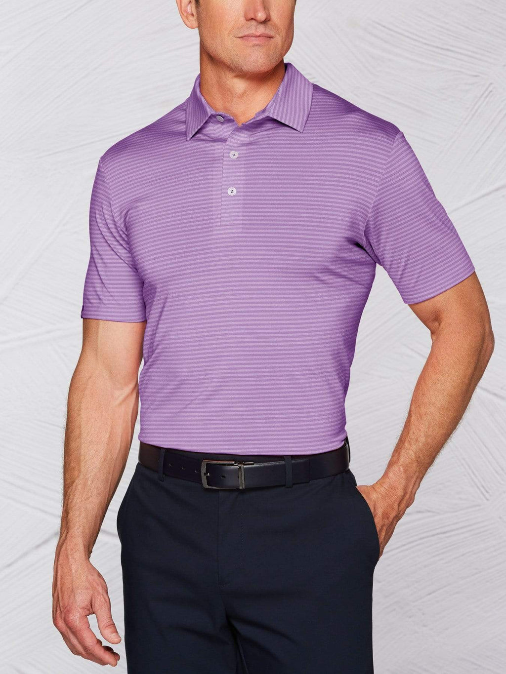 Men's Tour Authentic Fine Striped Polo