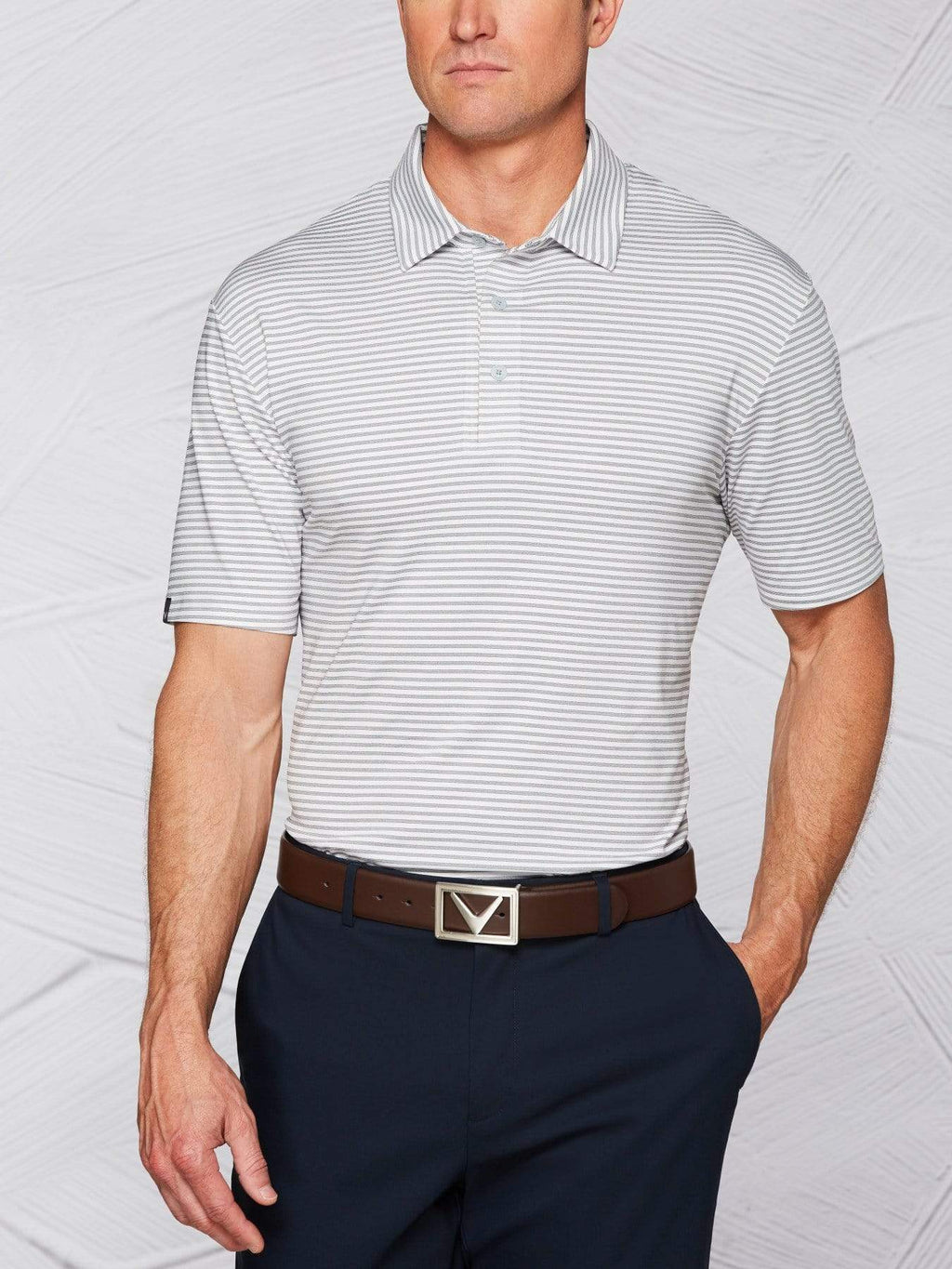 Men's Tour Authentic Fine Striped Polo