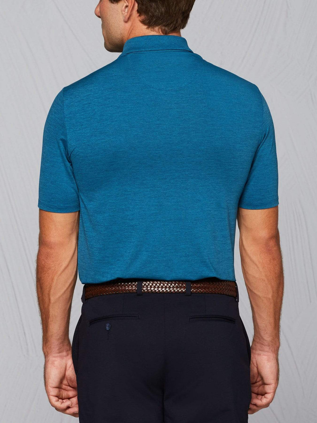 Men's Tour Authentic Heather Striped Polo