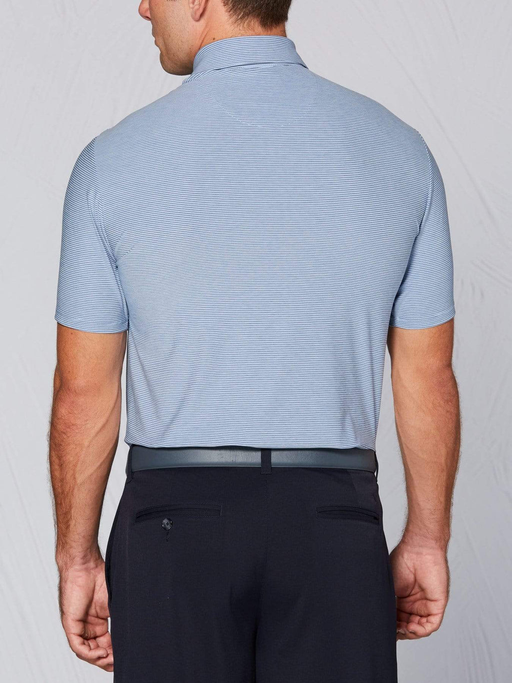 Men's Tour Authentic Heather Striped Polo