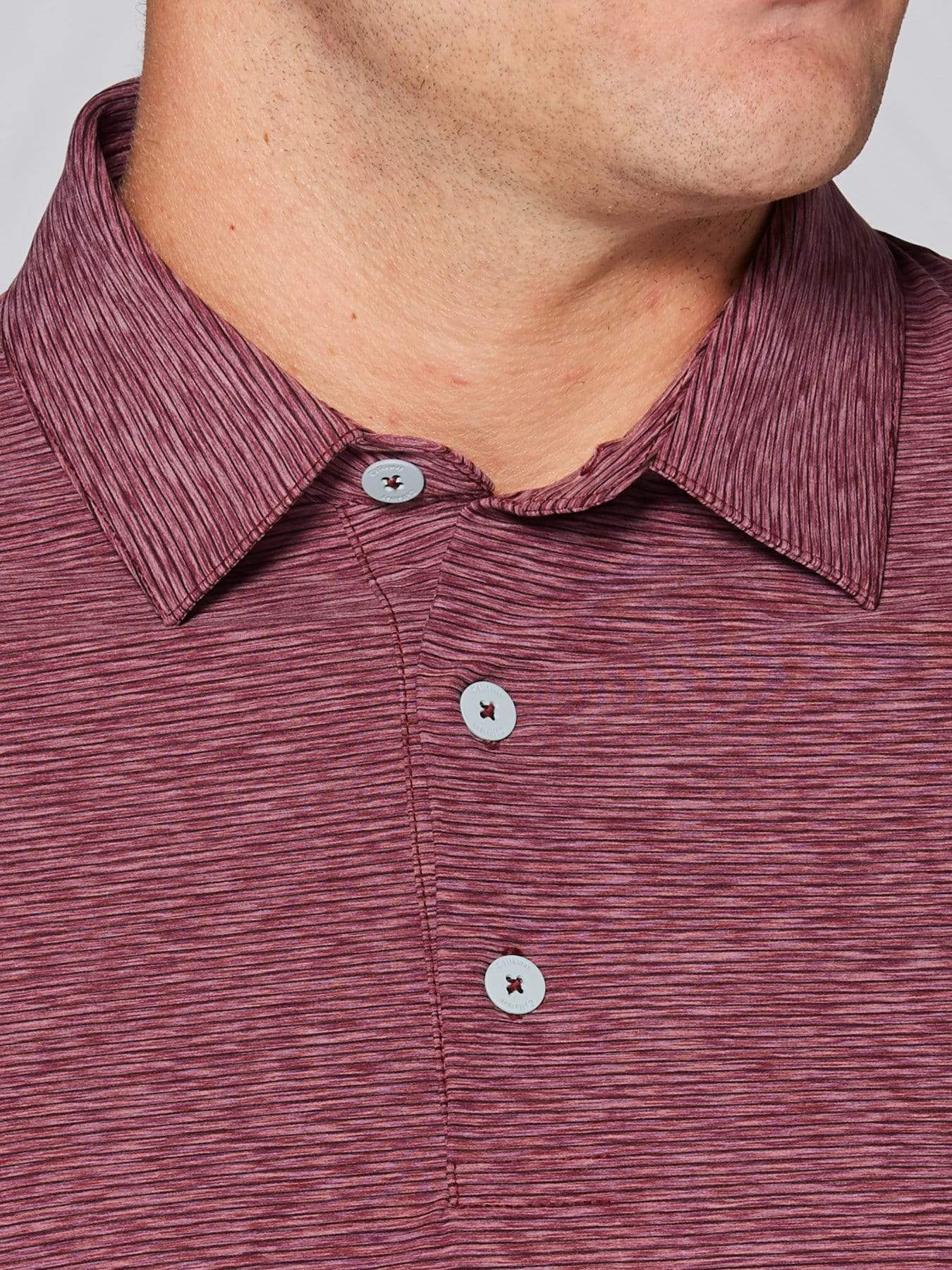 Men's Tour Authentic Heather Striped Polo