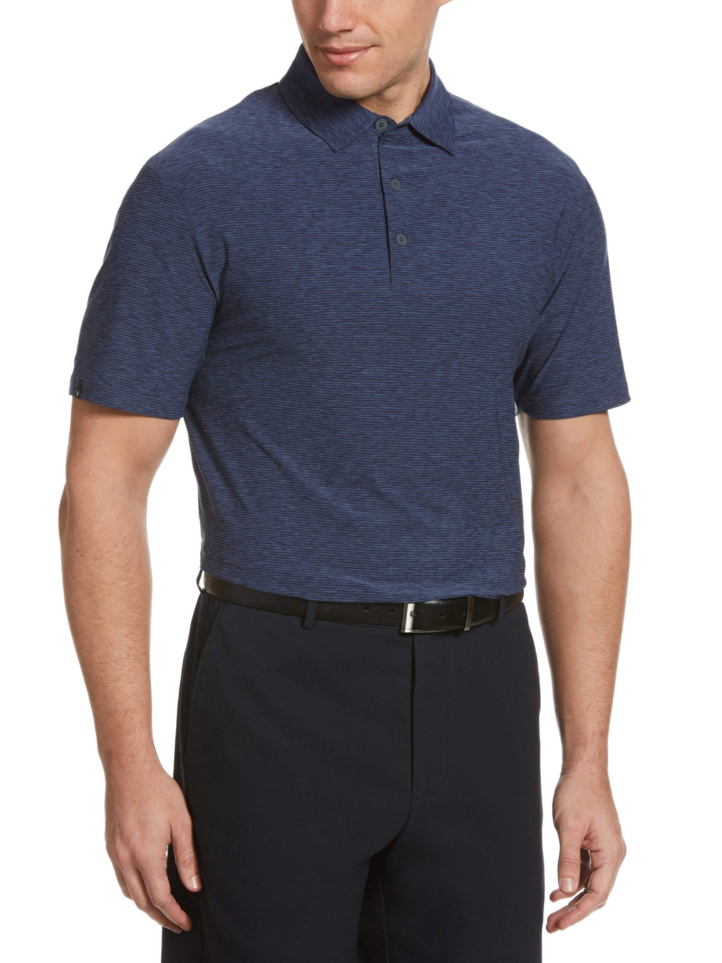 Men's Tour Authentic Heather Striped Polo