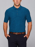 Men's Tour Authentic Heather Striped Polo