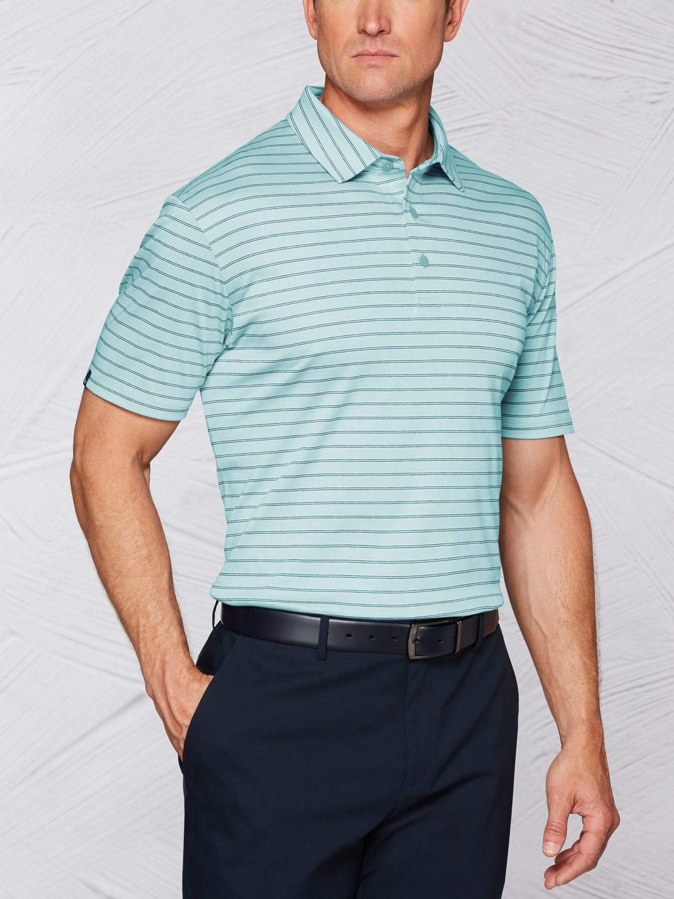 Men's Tour Authentic Mercerized Cotton Stripe Polo