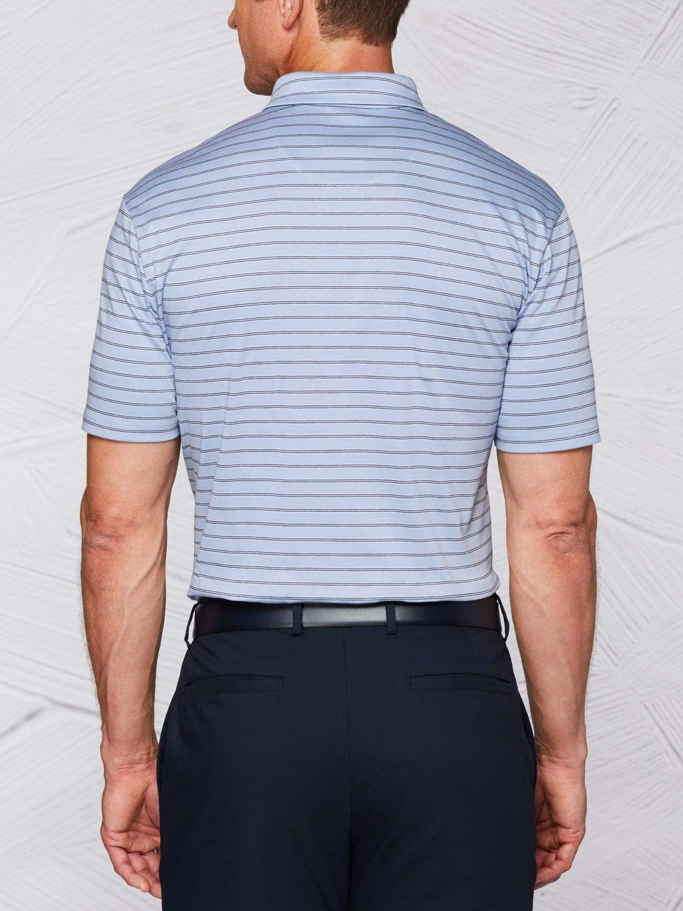 Men's Tour Authentic Mercerized Cotton Stripe Polo