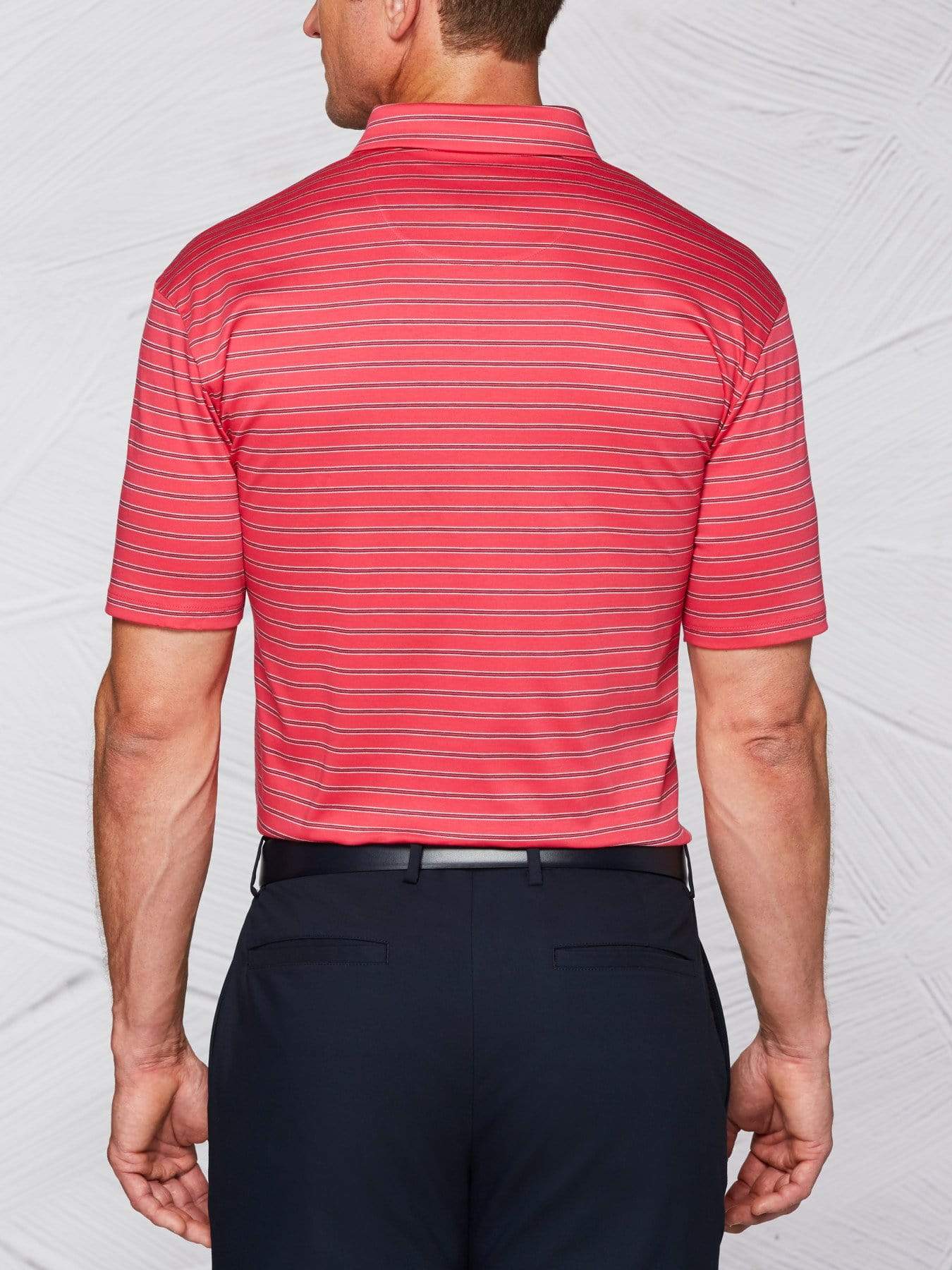 Men's Tour Authentic Mercerized Cotton Stripe Polo