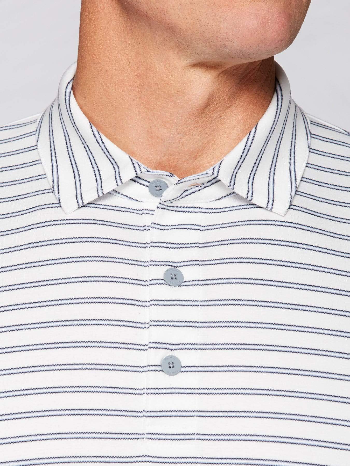 Men's Tour Authentic Mercerized Cotton Stripe Polo