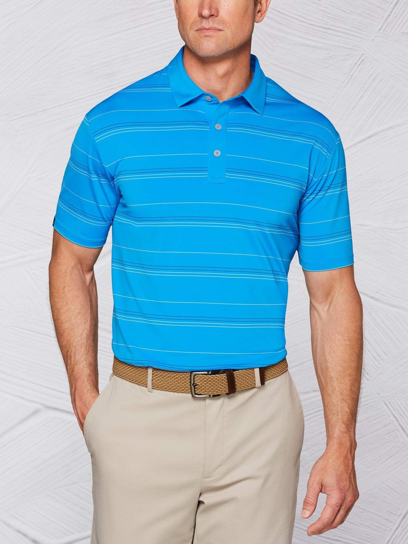 Men's Tour Authentic Micro Stripe Polo